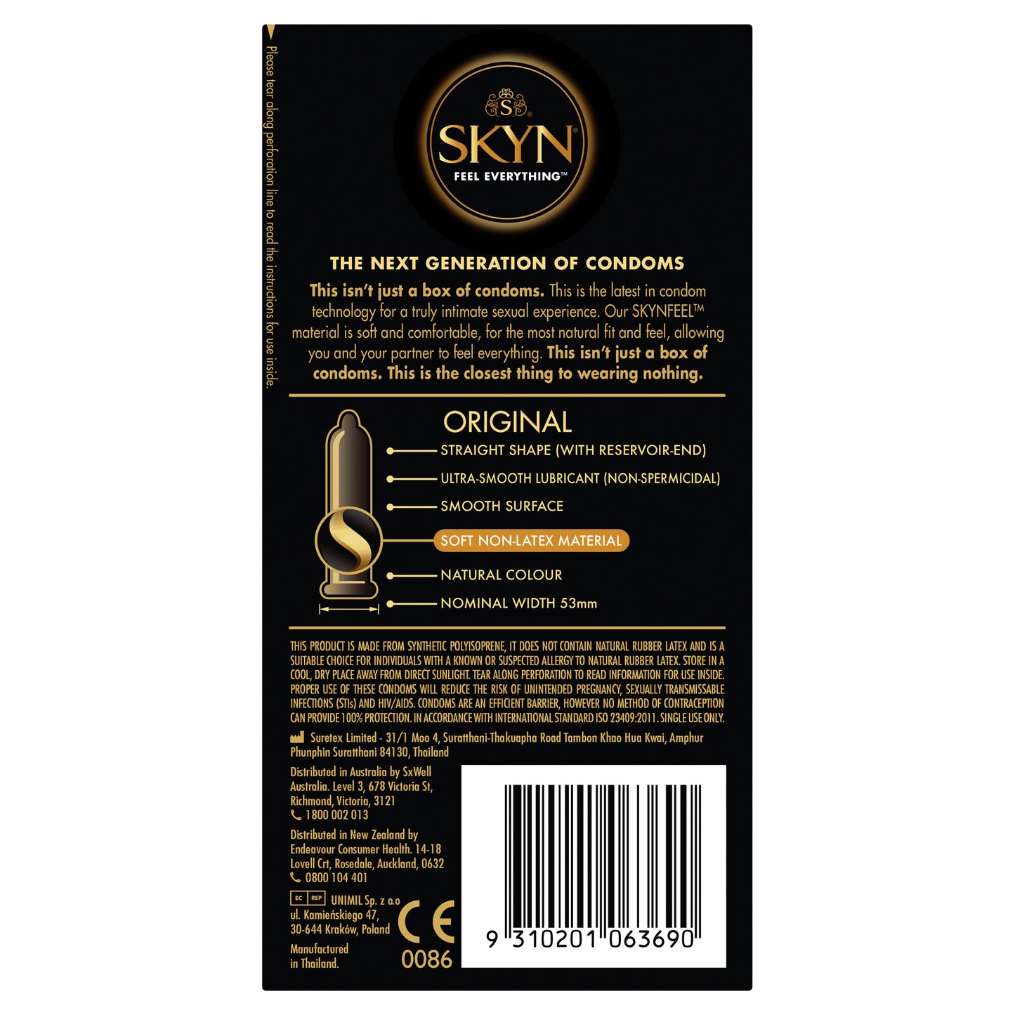 SKYN Original Condoms 10 Pack