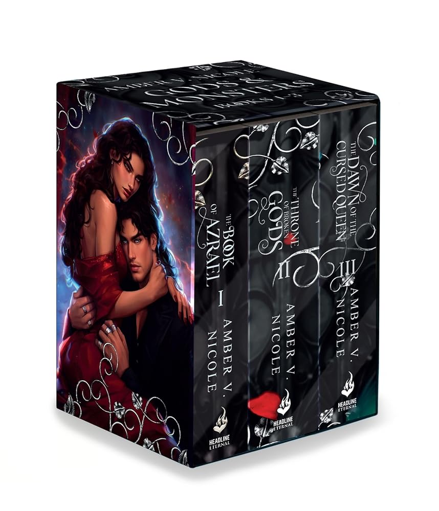 Gods & Monsters Books 1-3 Collection (The Book of Azrael, The Throne of Broken Gods, The Dawn of the Cursed Queen): Discover the incredible dark romantasy sensation in this new box set! cover image
