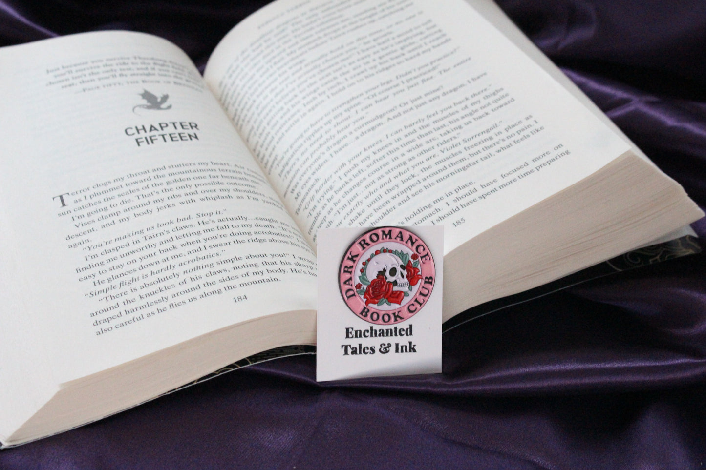 Dark Romance Book Club Enamel Pin
