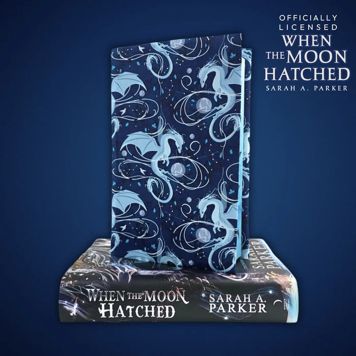 Moonplume Dragon Fabric Dust Jacket (When The Moon Hatched) - Sarah A. Parker