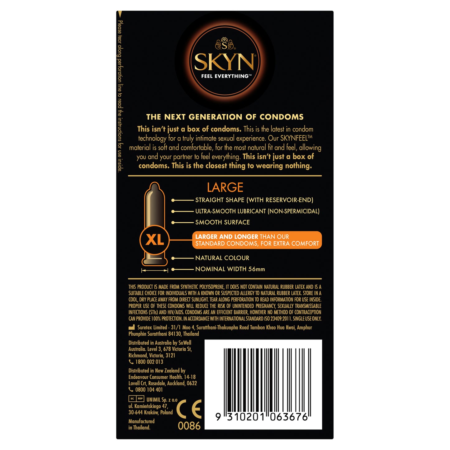 SKYN Large Condoms 10 Pack
