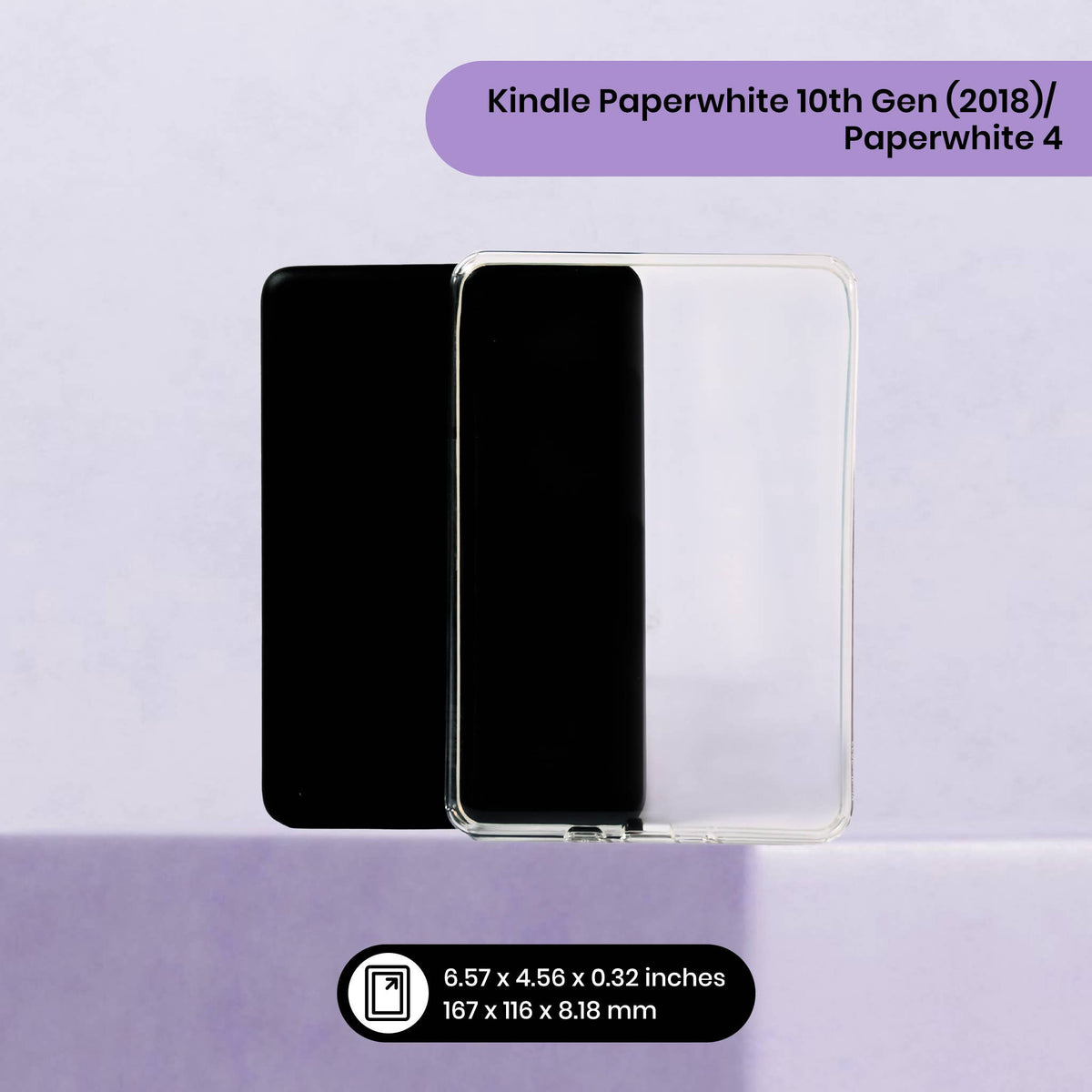 Clear Kindle Case: Paperwhite 7" 12th Gen (2024) / Signature Ed. / Colorsoft