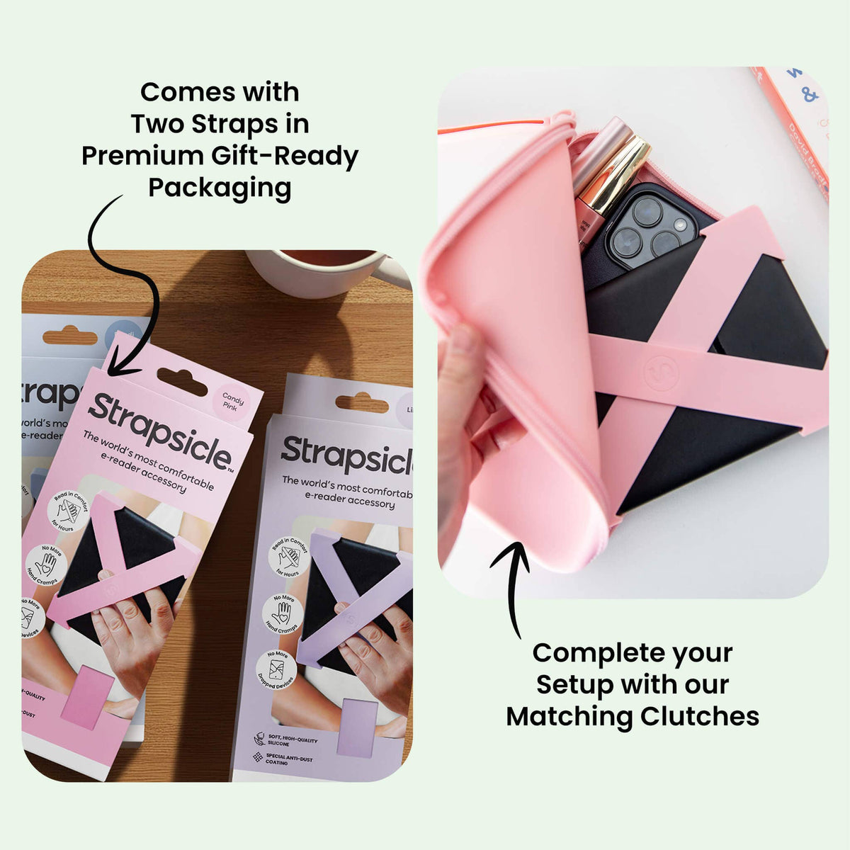 Kindle Neon Bolt Straps for Kindle & Kobo: LARGE