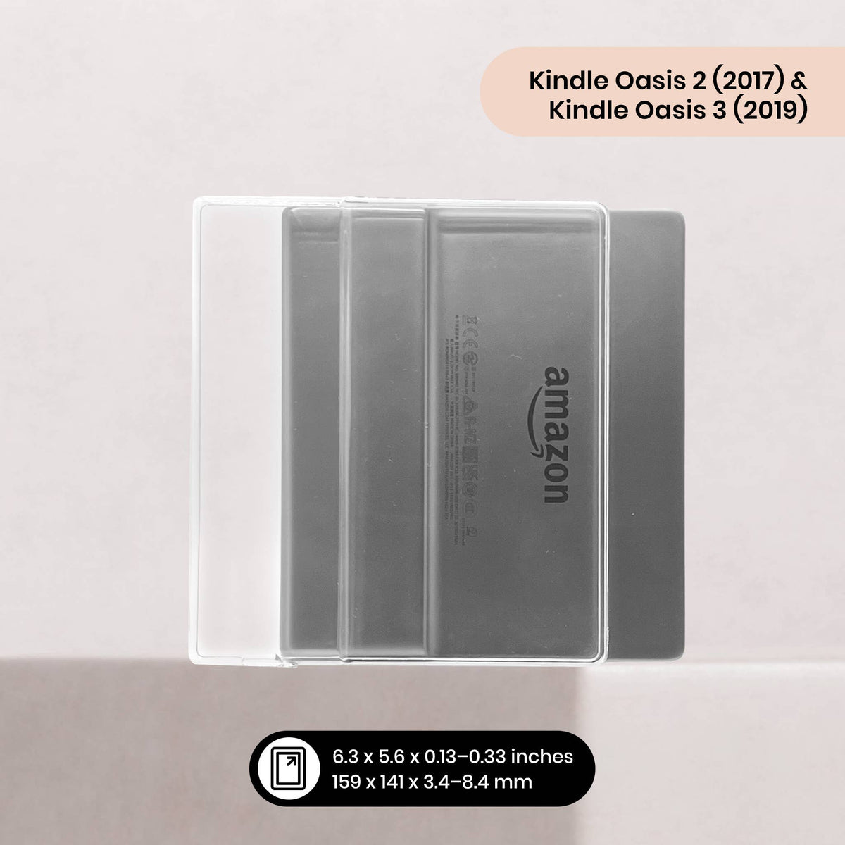 Clear Kindle Case: Paperwhite 7" 12th Gen (2024) / Signature Ed. / Colorsoft