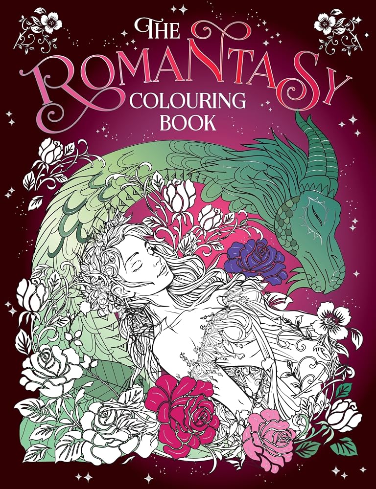 The Romantasy Colouring Book: A Fantastical Journey of Colour and Creativity cover image