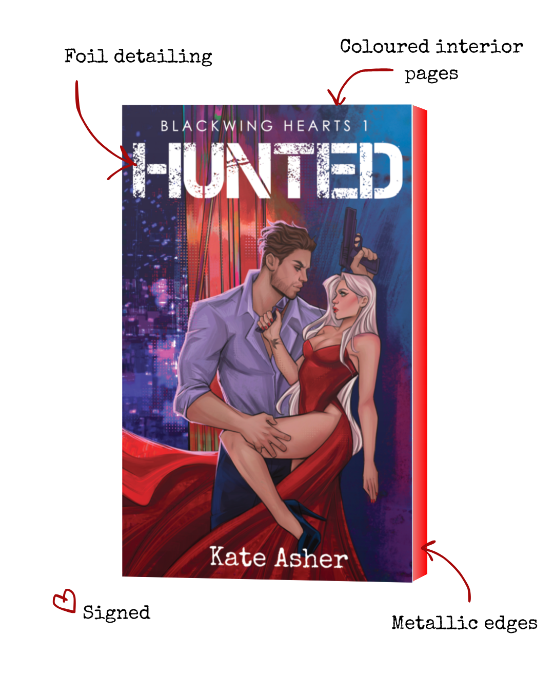 Hunted (Pre Order) – Kate Asher (Signed Limited Edition Paperback Bundle)