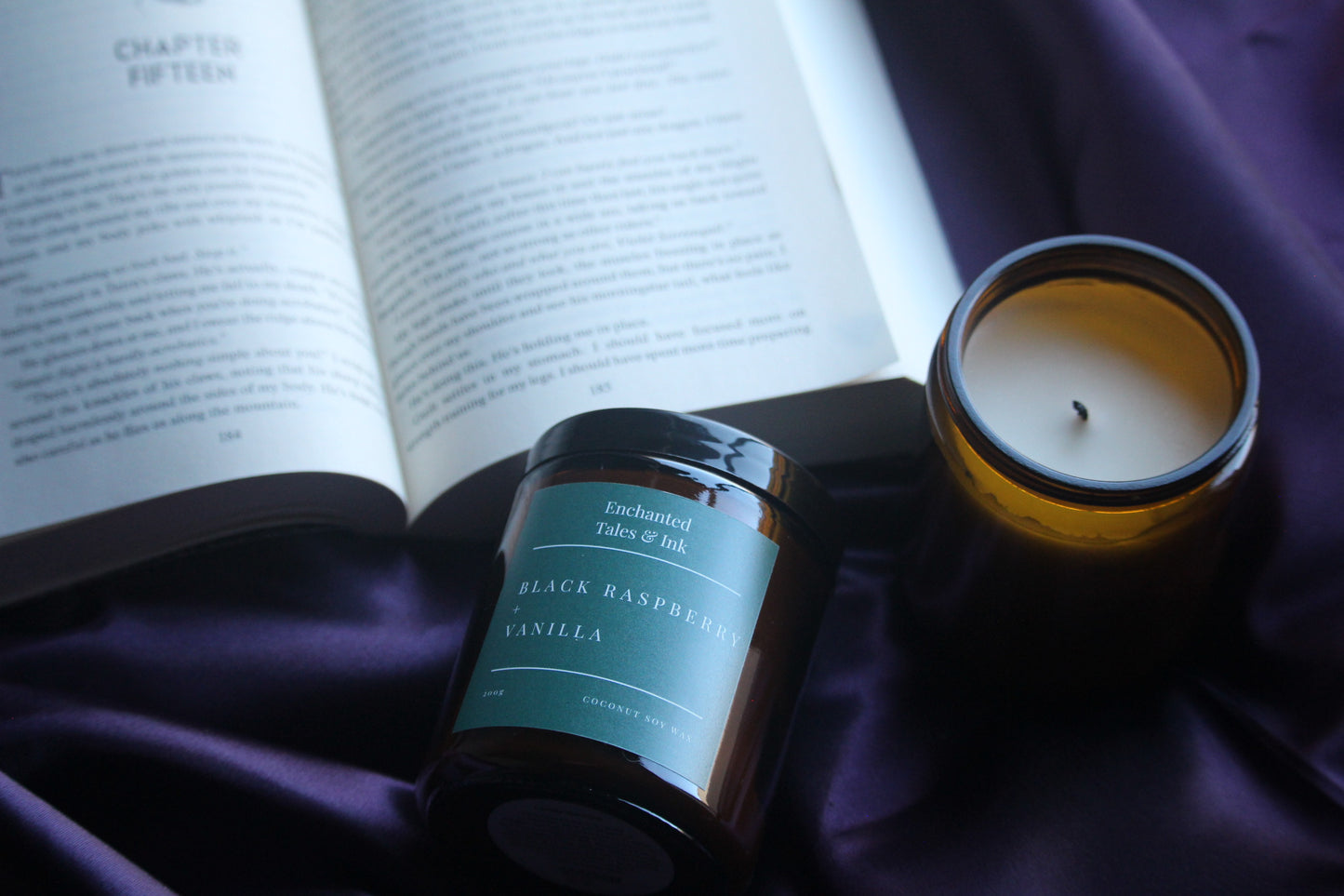 Black Raspberry & Vanilla Candle | Enchanted Tales & Ink
