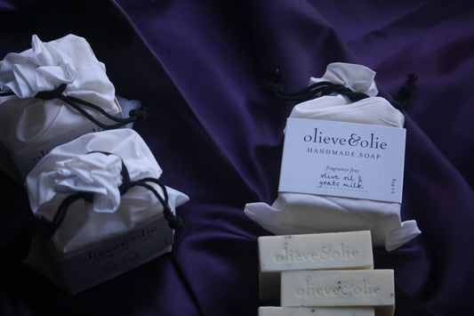 Handmade Olive Oil & Goat’s Milk Soap – Fragrance Free