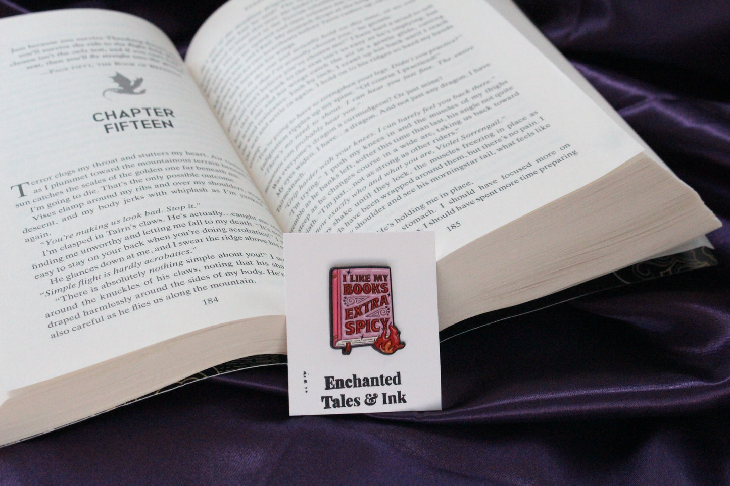 I Like My Books Extra Spicy Enamel Pin