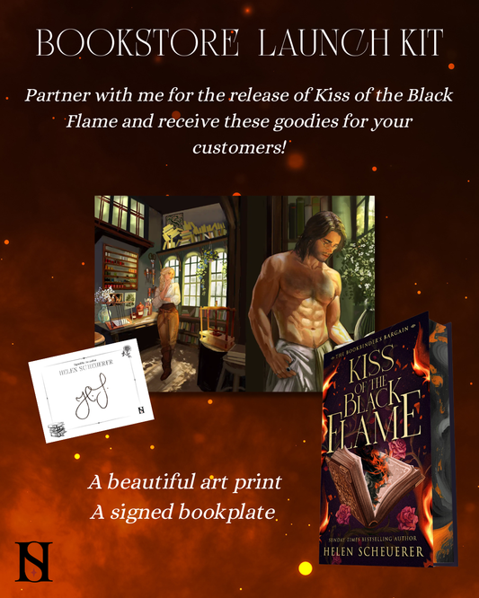 Kiss of the Black Flame — Helen Scheuerer (Signed Indie Incentive Hardcover Preorder)