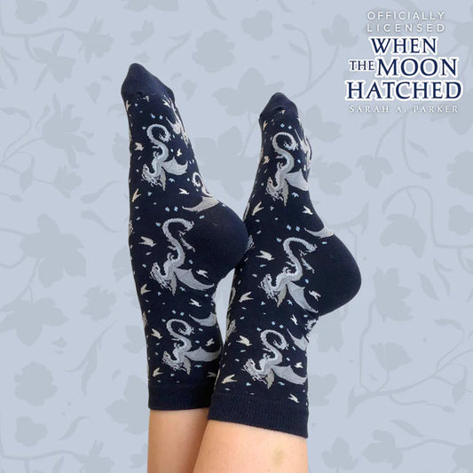 Moonplume Dragon socks (When The Moon Hatched - Sarah A. Parker) – Charli & Fox