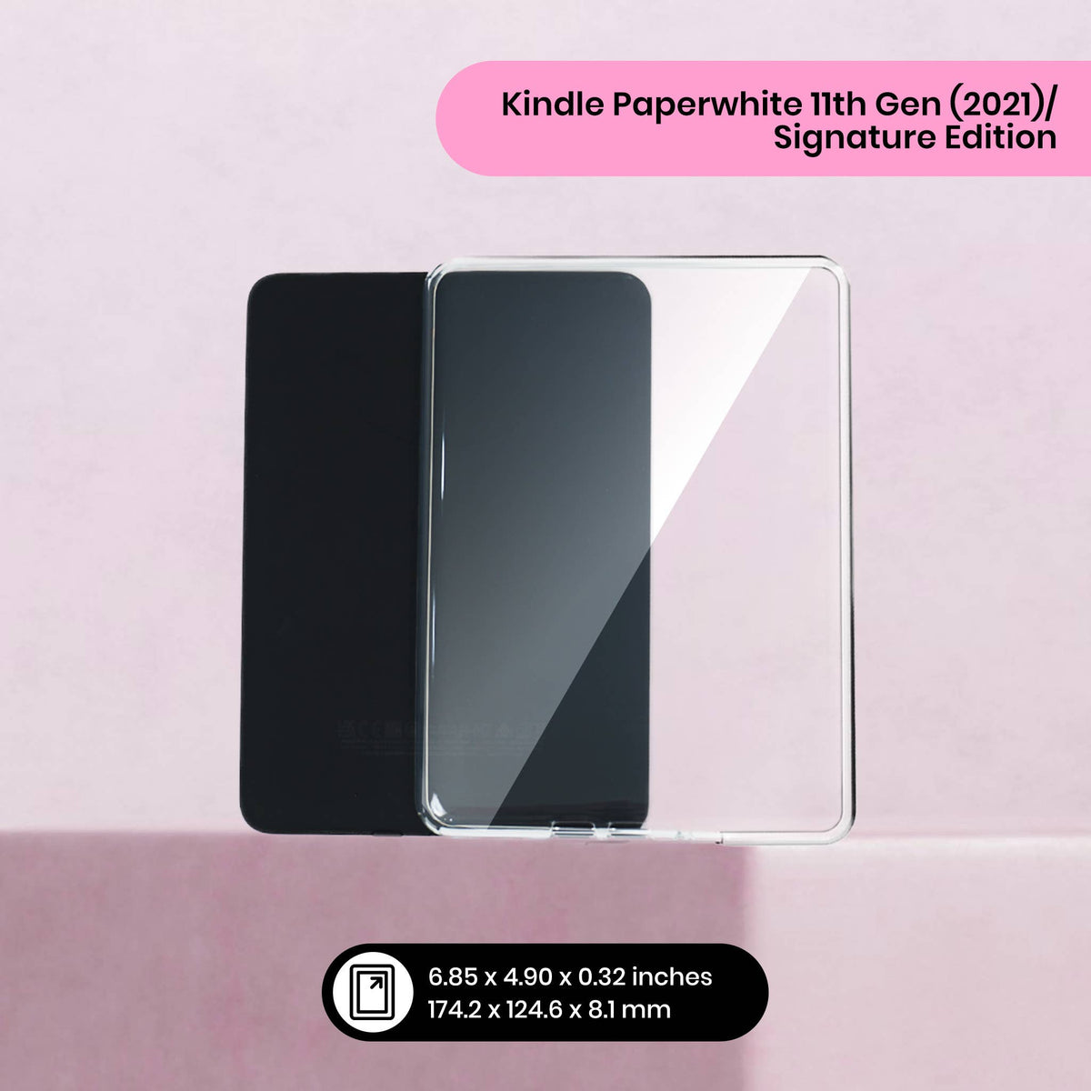 Clear Kindle Case: Paperwhite 7" 12th Gen (2024) / Signature Ed. / Colorsoft